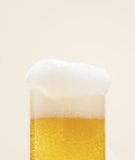 frothy beer